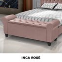 Ver imagem 3 de Recamier Baú Calçadeira para Cama Box Queen 150 Cm Dubai Inca Rosê - Lh Móveis