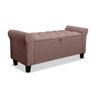 Recamier Baú Calçadeira para Cama Box Queen 150 Cm Dubai Inca Rosê - Lh Móveis - 9
