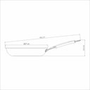 Ver imagem 3 de Frigideira Tramontina Romagna Aço Inox Cerâmico Black Stone 25 Cm 1,95 L