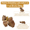 Ver imagem 4 de Pedra Dolomita Listrada 4 a 7 Cm Bruta 250g Natural