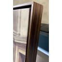 Ver imagem 3 de Quadro no Tecido Canvas Santa Ceia 120x70 com Moldura Flutuante  Marrom