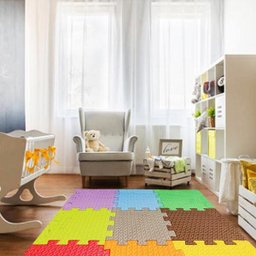Kit 8 Peças Tapete Eva Tatame Academia Infantil 50x50 - 7
