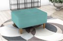 Ver imagem 2 de Puff Decorativo Piva Suede Azul Bebe