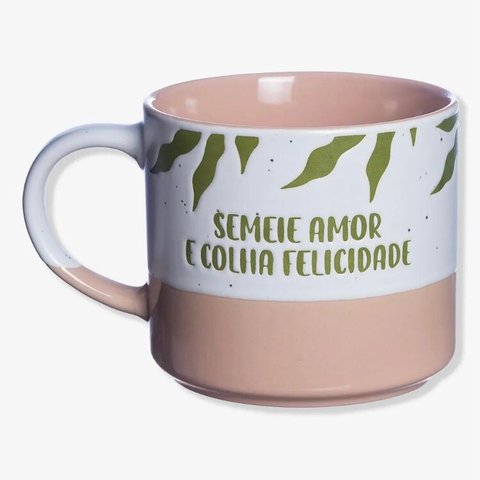 Caneca Stone 450ml Semeie Amor Zonacriativa