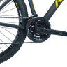 BICICLETA RAVA PRESSURE 21V ARO 29 TAM.17 PRETO/VERMELHO/AMARELO - 8