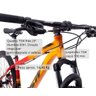 Bicicleta Aro 29 TSW Ride 21V Laranja tam 15,5 - 5