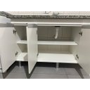 Ver imagem 4 de Balcão Gabinete sem Tampo para Pia de 180cm Donatelo Branco Fosco 100%mdf 15mm Rino Móveis