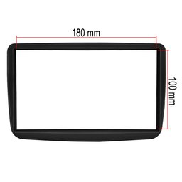 Moldura Painel 2 Din Dvd Duster e Oroch 2011 à 2017 Preto - 4