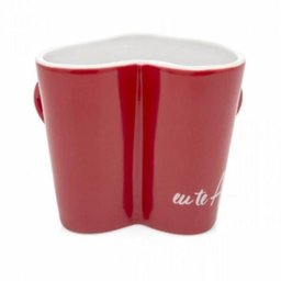 Caneca Coração Alca Dupla Amor e Tudo - 3