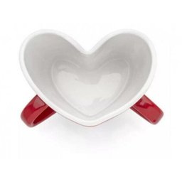 Caneca Coração Alca Dupla Amor e Tudo - 4