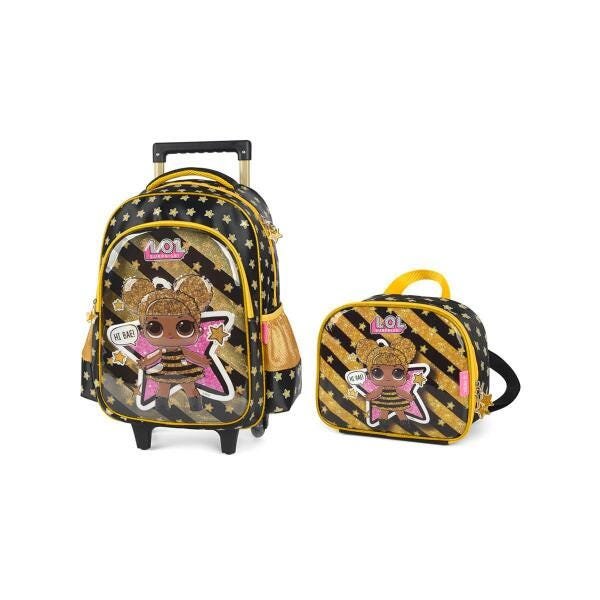 Mochila Lol Surprise Rodinha Lancheira Kit Material Escolar - 2