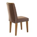 Ver imagem 2 de Mesa Aster 180 Tampo em MDF e Vidro com 6 Cadeiras Liz Moderna