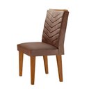 Ver imagem 3 de Mesa Aster 180 Tampo em MDF e Vidro com 6 Cadeiras Liz Moderna