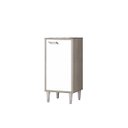 Ver imagem 4 de Balcão Multiuso Cozinha para Filtro de Água 1 Porta 40 cm Montado - Amadeirado Cinza/Branco
