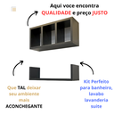 Ver imagem 7 de Kit Nicho Banheiro Duas Peças - Preto