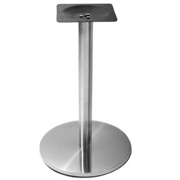 Mesa Beta em Inox 75 cm (Altura) com Tampo em MDP Quadrado 60 cm Imbuia - 2