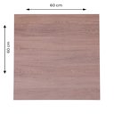 Ver imagem 6 de Mesa Beta em Inox 75 cm (Altura) com Tampo em MDP Quadrado 60 cm Imbuia