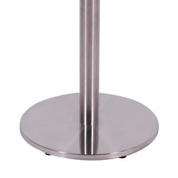Mesa Beta em Inox 75 cm (Altura) com Tampo em MDP Quadrado 60 cm Imbuia - 3