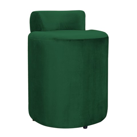 Puff Athenas Sapata Plástica Veludo Cores - DS Estofados - Verde