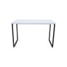 Mesa de Escritório Office Estilo Industrial Branco com pés Preto - 4