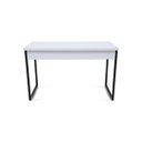 Ver imagem 2 de Mesa de Escritório Office Estilo Industrial Branco com pés Preto