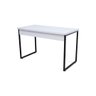 Mesa de Escritório Office Estilo Industrial Branco com pés Preto - 1