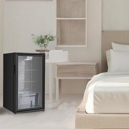 Frigobar Expositor Vertical Hq Vidro Duplo 95 Litros Preto Hq-95fbpv 127v - 7