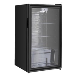 Frigobar Expositor Vertical Hq Vidro Duplo 95 Litros Preto Hq-95fbpv 127v - 2