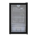 Ver imagem 1 de Frigobar Expositor Vertical Hq Vidro Duplo 95 Litros Preto Hq-95fbpv 127v