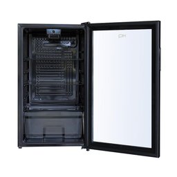 Frigobar Expositor Vertical Hq Vidro Duplo 95 Litros Preto Hq-95fbpv 127v - 3