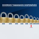 Ver imagem 7 de Cadeado Pequeno 30mm Haste Curta Latão Maciço Dourado com Chave | Papaiz | Kit 02 Un