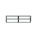 Ver imagem 1 de Vitro Basculante 2 Seções Preto 40x150 Linha Esmeralda Vidro Liso