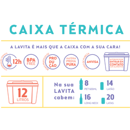 Caixa Térmica Lavita Tradicional 12 L - Verde - 2