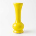 Ver imagem 1 de Vaso Solitário Bojudo em Cerâmica Artesanal Decorativa 17,5cm:Amarelo