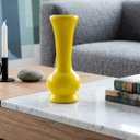 Ver imagem 2 de Vaso Solitário Bojudo em Cerâmica Artesanal Decorativa 17,5cm:Amarelo