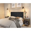 Ver imagem 1 de Painel Cabeceira Paris Queen para Cama Box 1,58 Suede Preto