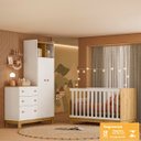 Ver imagem 3 de Conjunto Quarto Guarda Roupa 4970 e Berço Encanto Slim