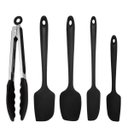 Ver imagem 1 de Kit Utensílios de Cozinha Silicone Profissional Preto