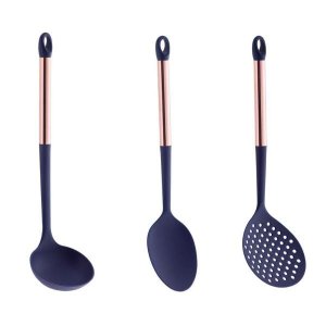 Kit Utensílios De Cozinha Paramount Cabo Inox Rose Gold