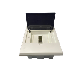 Centro de Distribuição Embutir 3 Disjuntores Nema ou Din Tampa Fumê 13x13cm - 3