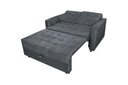 Ver imagem 2 de Sofá Cama Casal Reclinável Drika - Veludo Chumbo