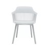 Kit com 4 Cadeira Marcela Montreal Jantar 140pp Cor:branco - 4