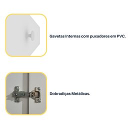 Guarda Roupa Casal 100% Mdf 6 Portas 6 Gavetas Fortuna Tcil Tcil Móveis Guarda Roupa Casal Fortuna 1 - 7