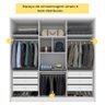 Guarda Roupa Casal 100% Mdf 6 Portas 6 Gavetas Fortuna Tcil Tcil Móveis Guarda Roupa Casal Fortuna 1 - 9