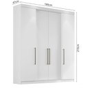 Ver imagem 3 de Guarda-Roupa Casal 4 Portas e 4 Gavetas Berlim