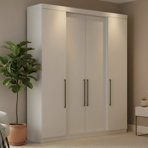 Guarda-Roupa Casal 4 Portas e 4 Gavetas Berlim