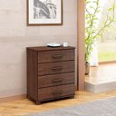 Ver imagem 1 de Cômoda 4 Gavetas Linha Ouro Madeira Maciça 2250wn Café Finestra