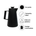 Ver imagem 3 de Garrafa Termica Plisse 1l Preta Plástico Wolff