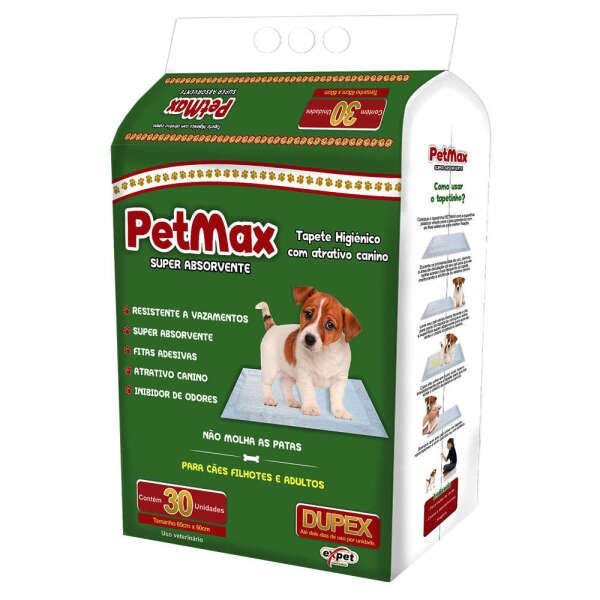 Tapete Higiênico Petmax com 30 Unidades 65 x60 - 1