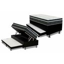 Ver imagem 1 de Cama Box Baú Solteiro: Colchão Molas Bonnel Orthoflex Venezia Black + Base Crc Courano Black (